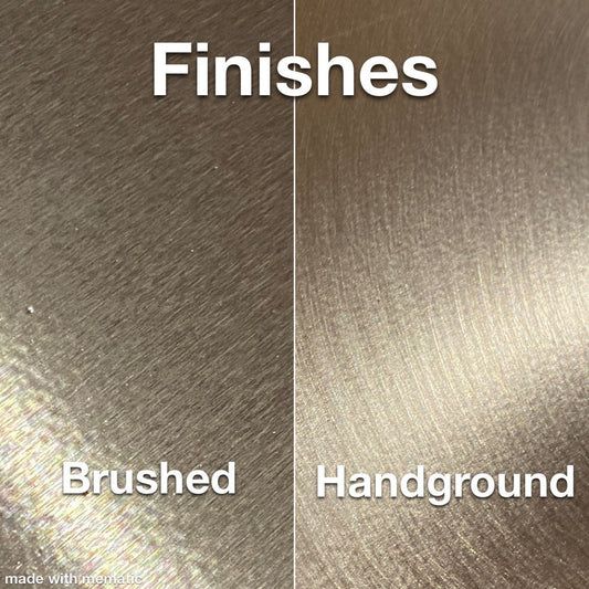 Metal Surface Finishes Brushed or Handground