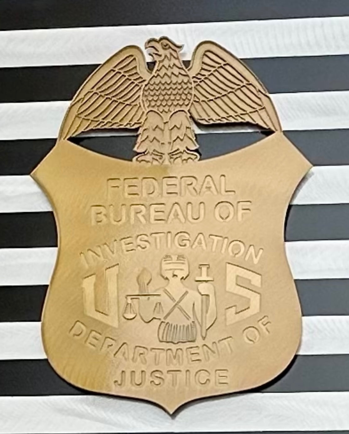 36” fbi badge personalized flag