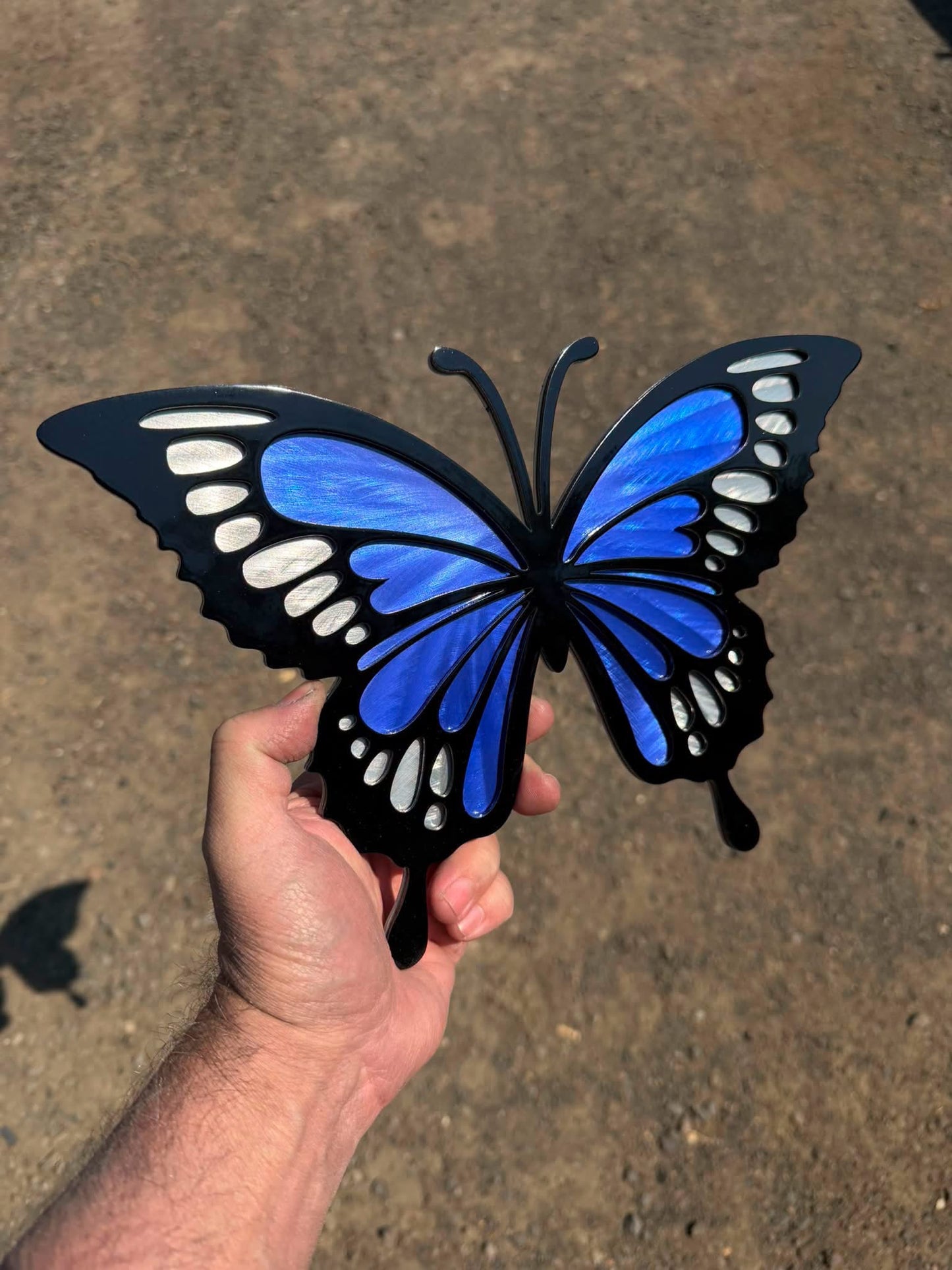 Handcrafted Metal Butterfly Wall Decor