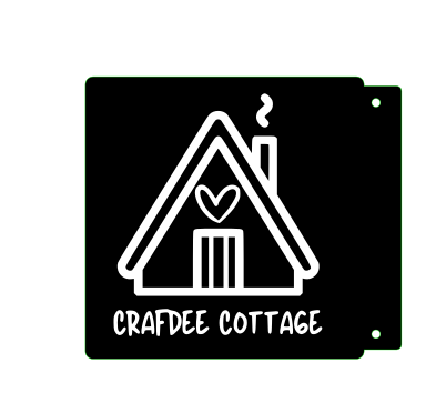 custom sign for Crafdee Cottage