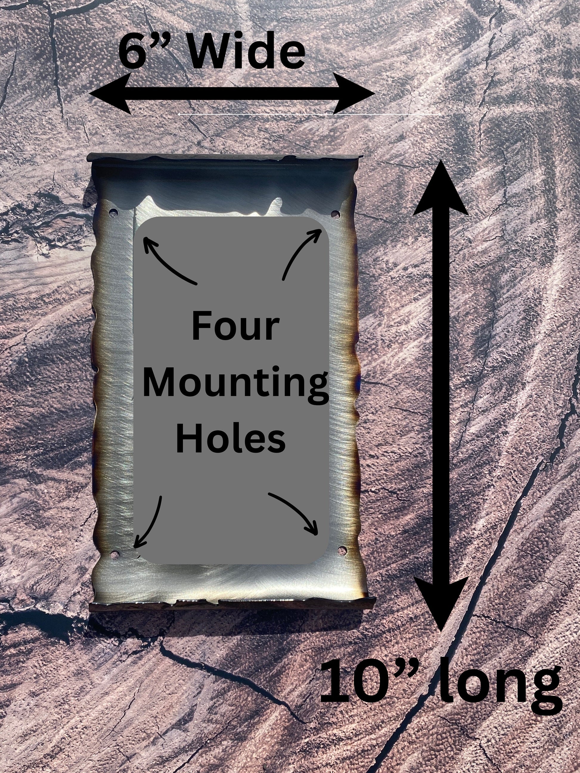 Laser-etched Metal Scroll wall art