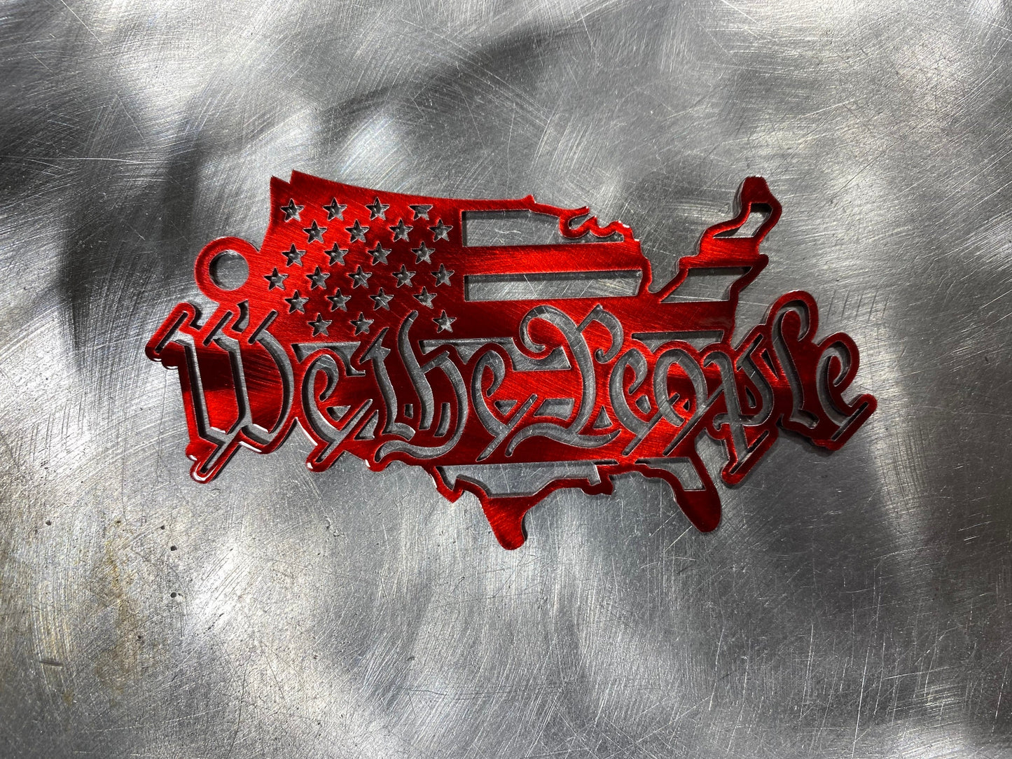 We The People Metal Keychain By CnS CnC