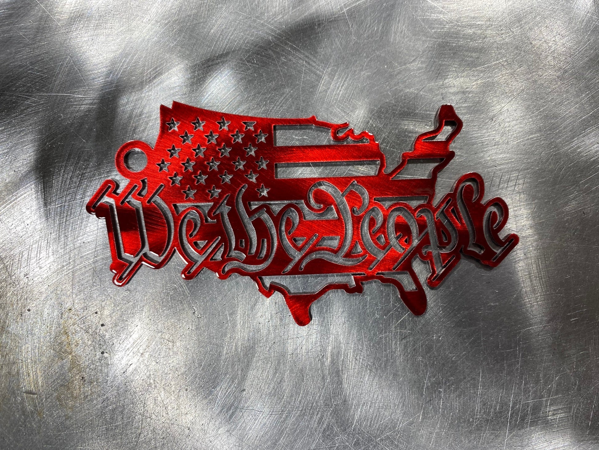 We The People Metal Keychain By CnS CnC