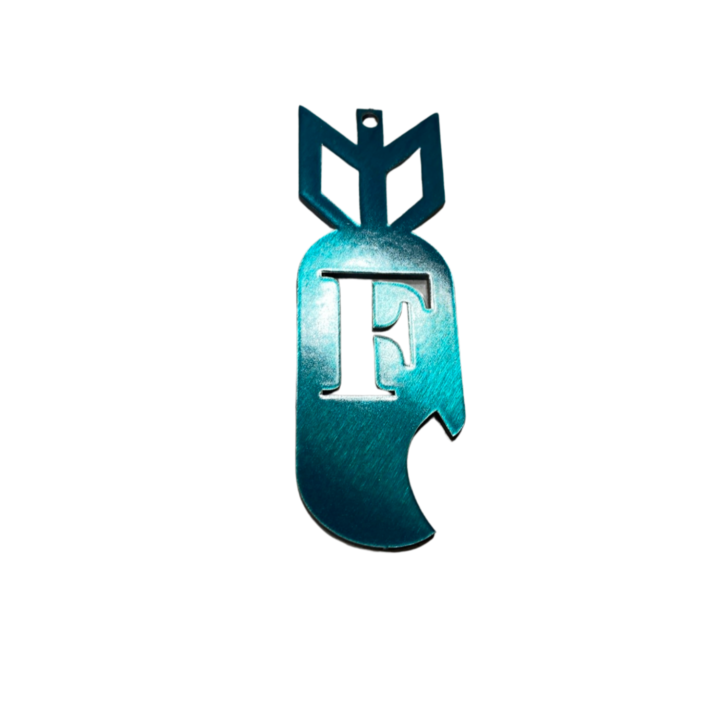 F-Bomb Keychain – Funny Metal Bottle Opener Gift Teal