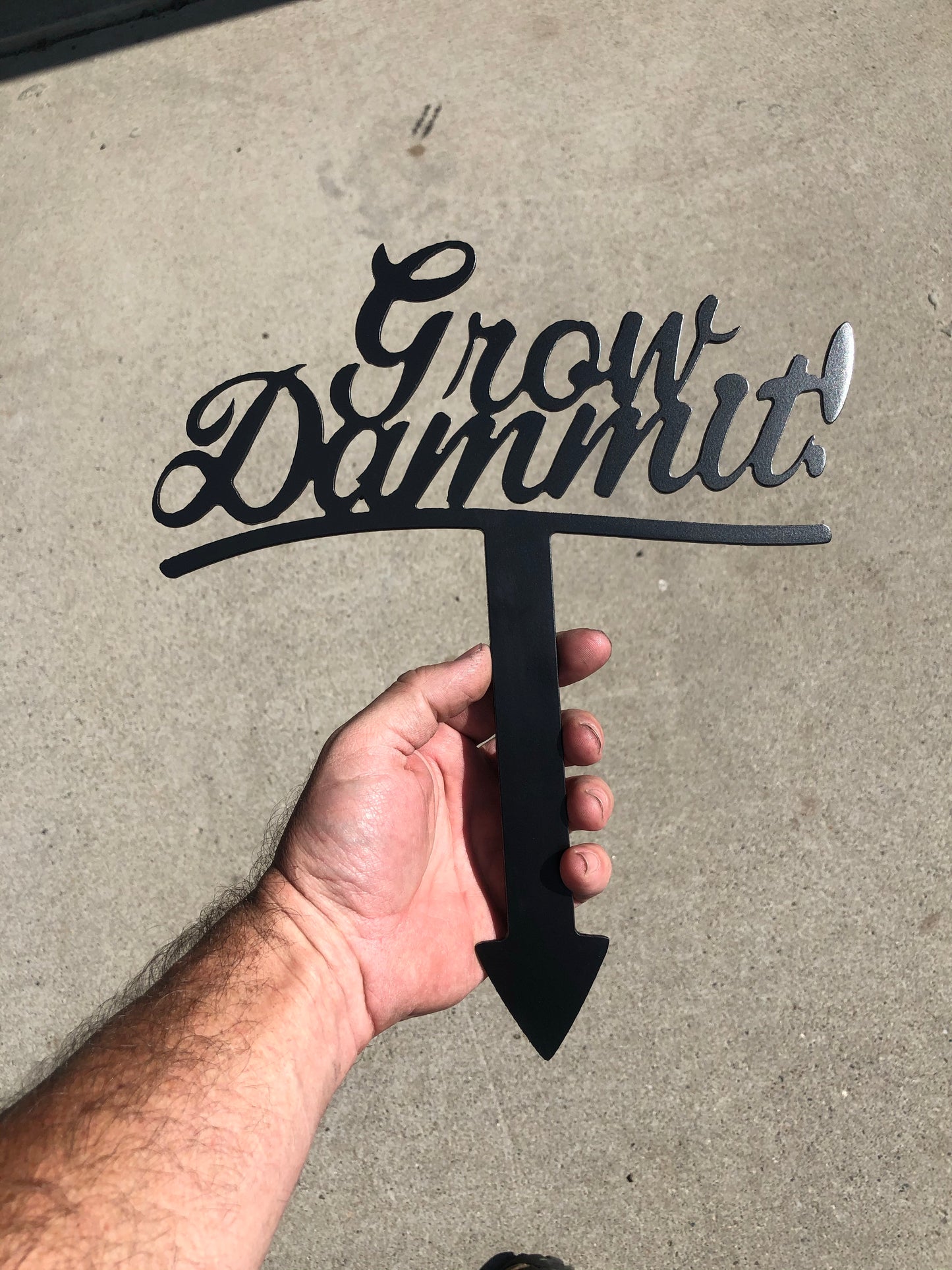 Grow Dammit! Garden Sign