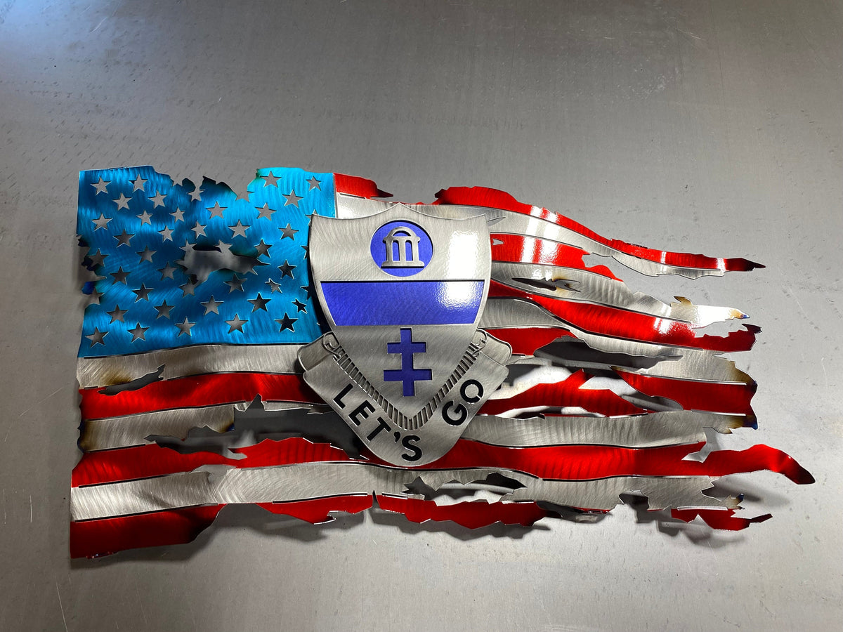 325th Airborne Infantry Tattered Flag – Military Wall Art – CnS CnC