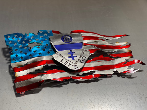 325th Airborne Infantry Tattered Flag – Military Wall Art – CnS CnC