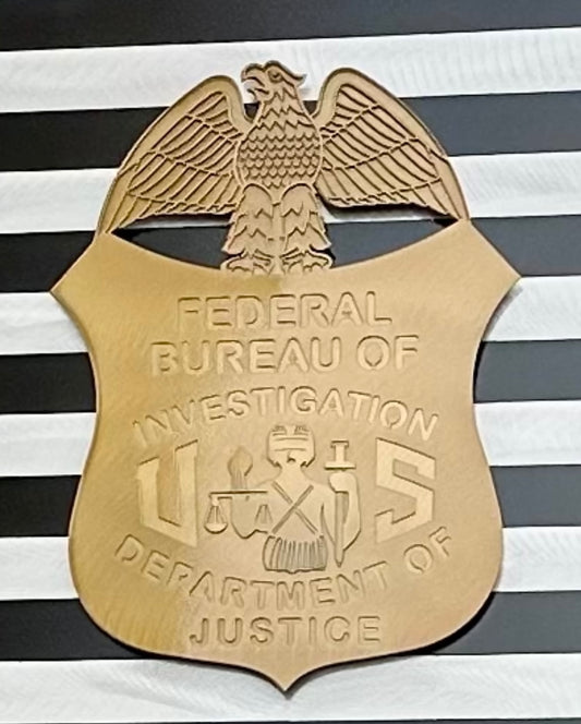 36” fbi badge personalized flag