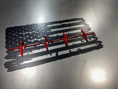 Metal First Responder Flag TBL flag TRL flag