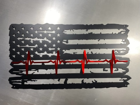 Metal First Responder Flag TBL flag TRL flag