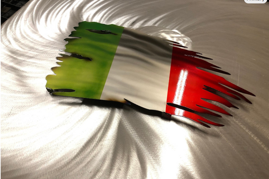 Flag of Italy Metal