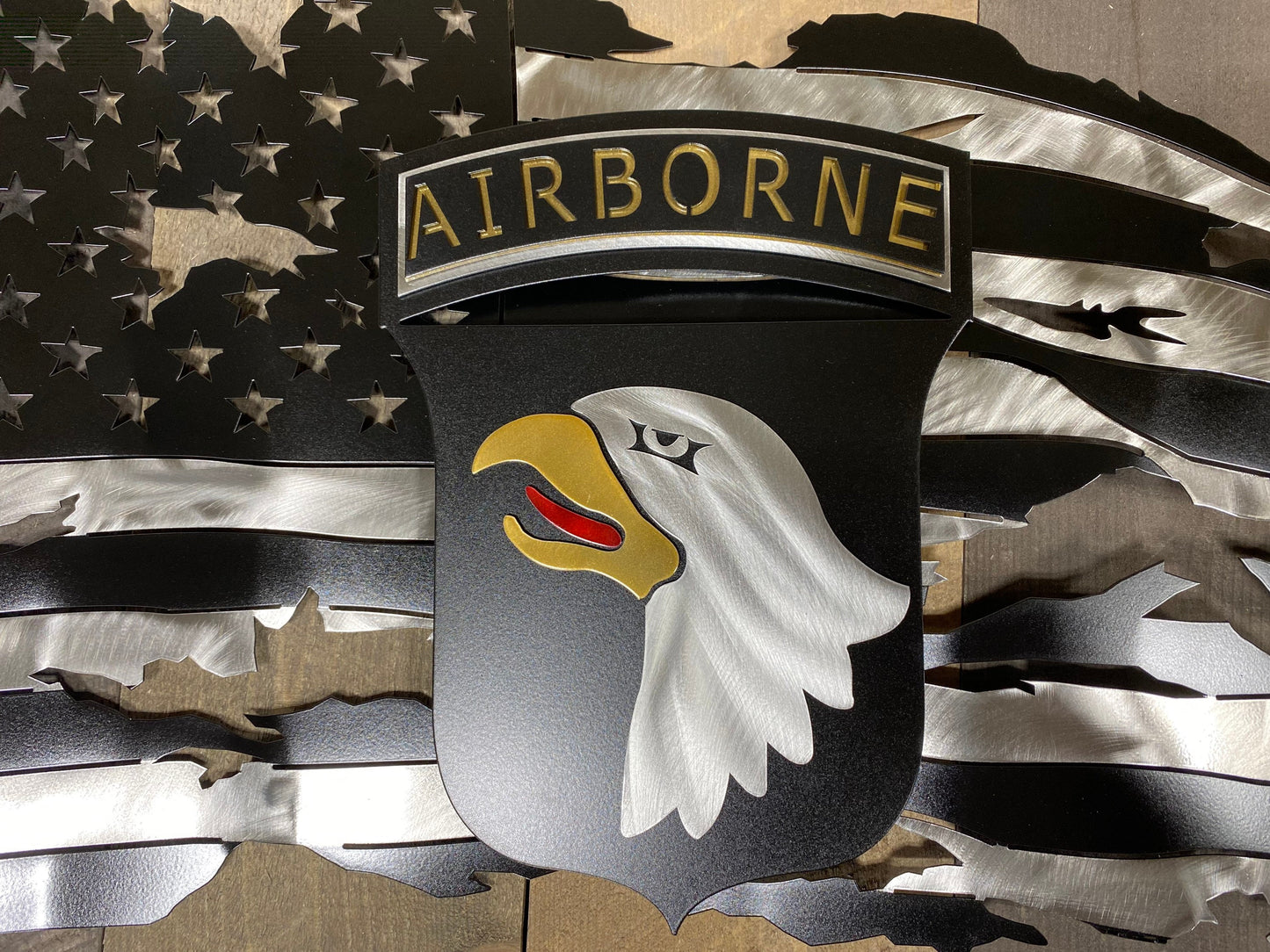 101st Airborne – Screaming Eagles Tattered Flag