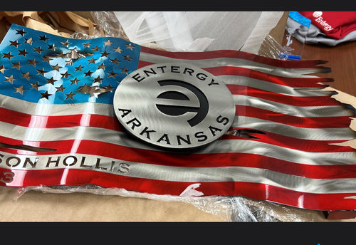 Entergy Personalized Company Flags - Arkansas