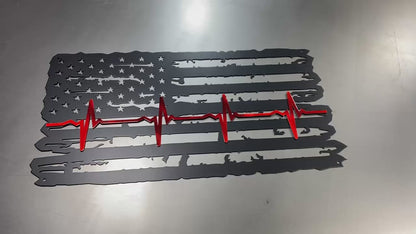 Metal First Responder Flag TBL flag TRL flag