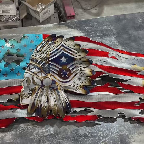 Chief Master Sergeant Headdress Flag
