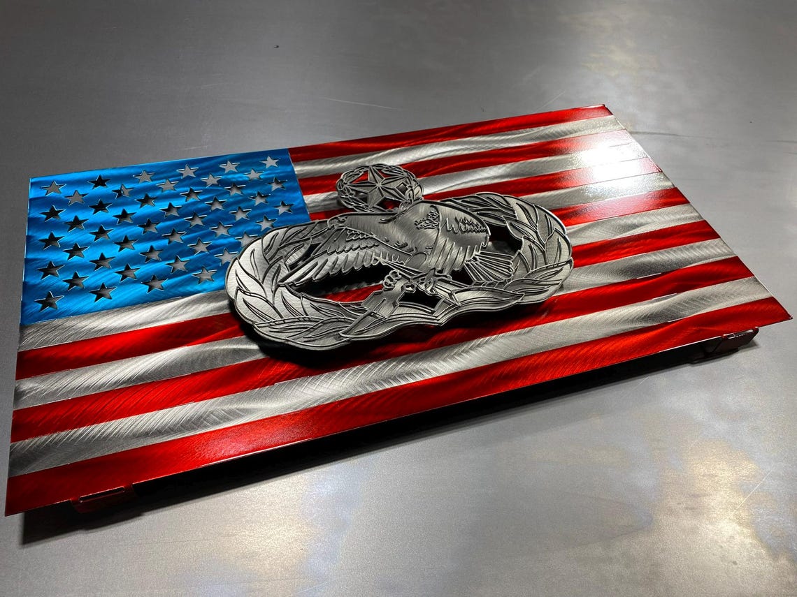 Maintenance Flag Air Force Maintenance Badge Flag β Metal Wall Art β CnS CnC