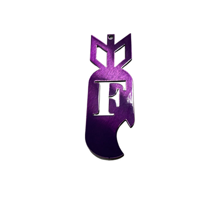 F-Bomb Keychain – Funny Metal Bottle Opener Gift Purple