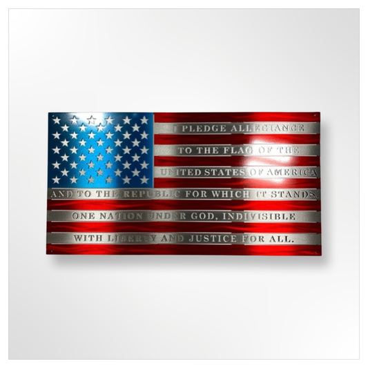 Metal Standard Pledge Flag by CnS CnC