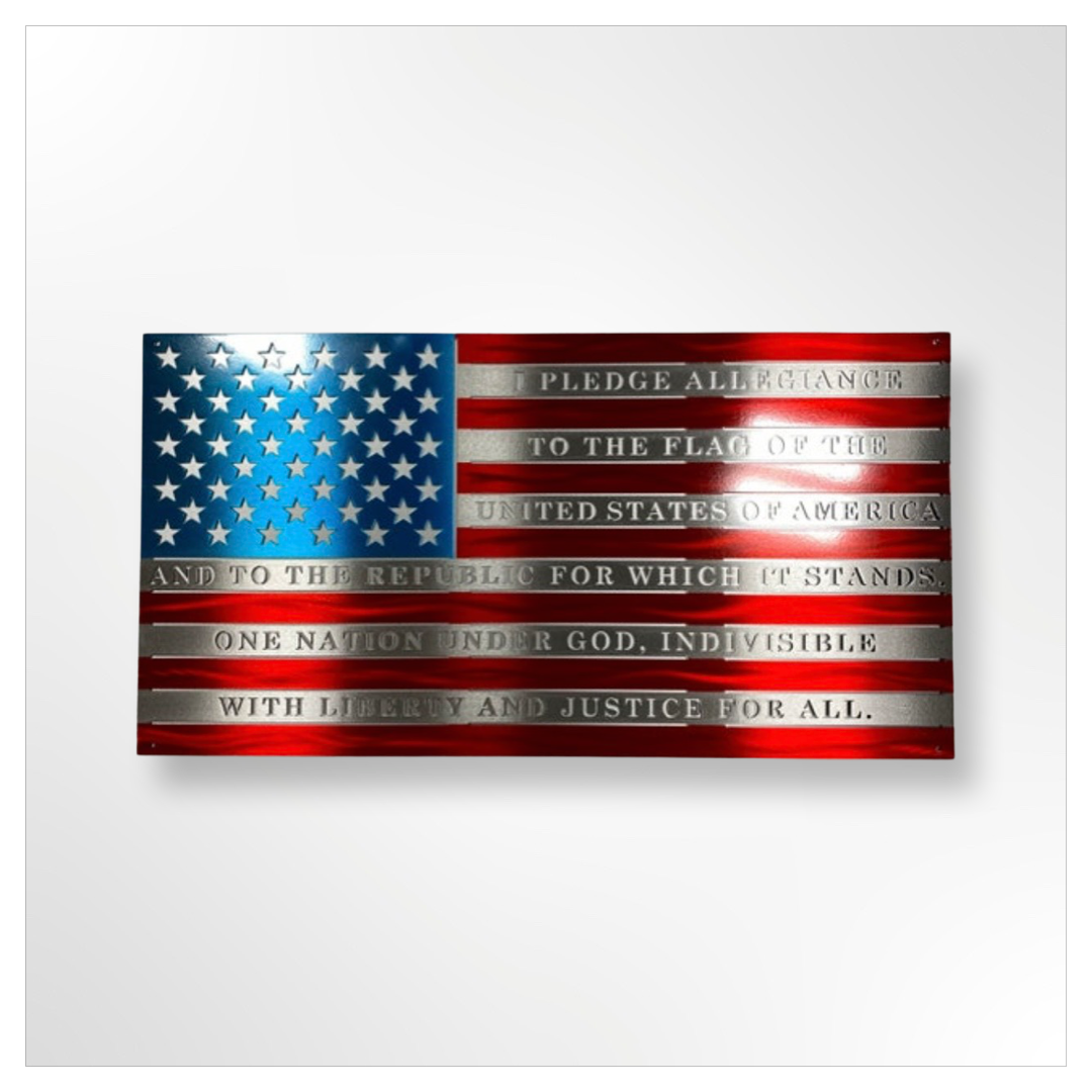 Metal Standard Pledge Flag by CnS CnC