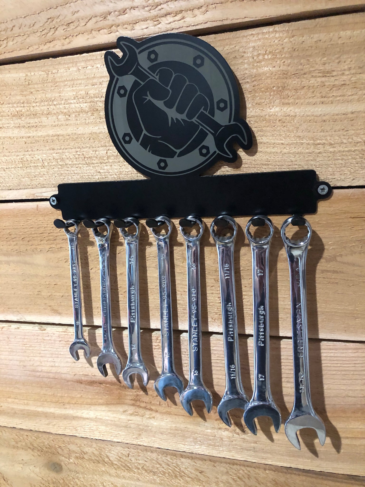 16 Holder Wall Mounted Tool Grid Multi-Purpose Wrench Tool
