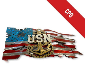 Officially Licensed Navy Chief American Flag, Navy Chief Gift