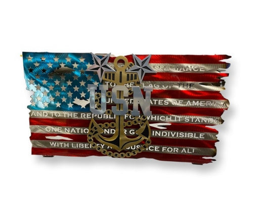 Officially Licensed Master Chief American Flag, navy gifts