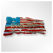 We The People Battle Worn Flag