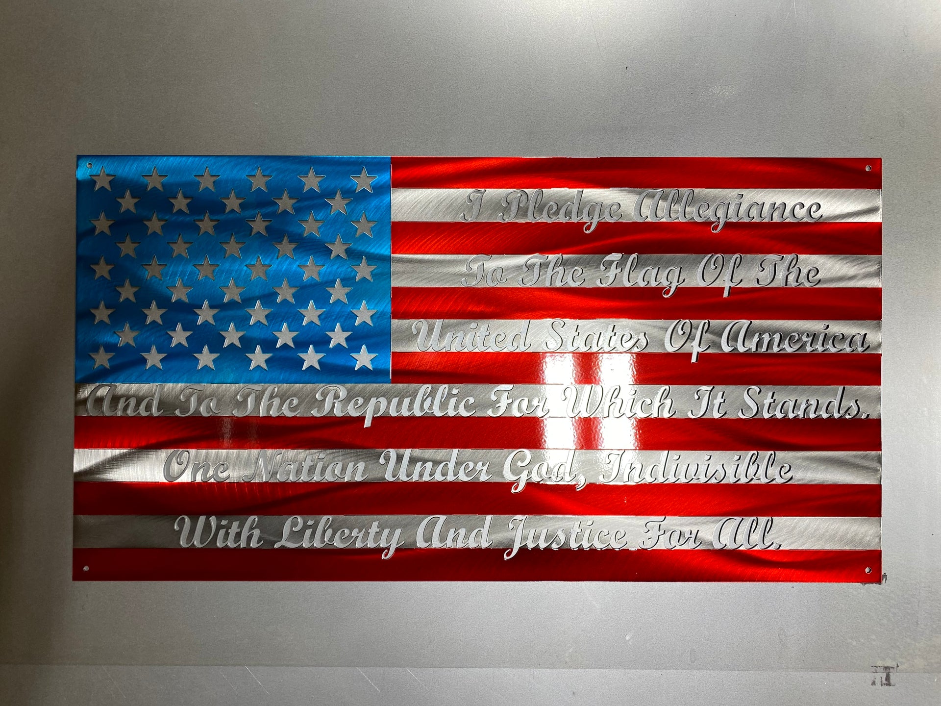 Metal American Flag In Home Décor Plaques & Signs for sale